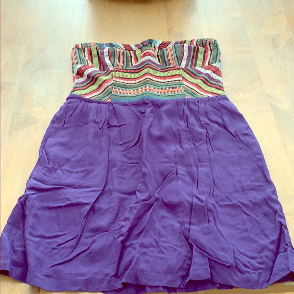 Anthropologie short multi-colored dress